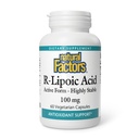 Factores naturales, ácido R-Lipoico, soporte antioxidante, 60 cápsulas