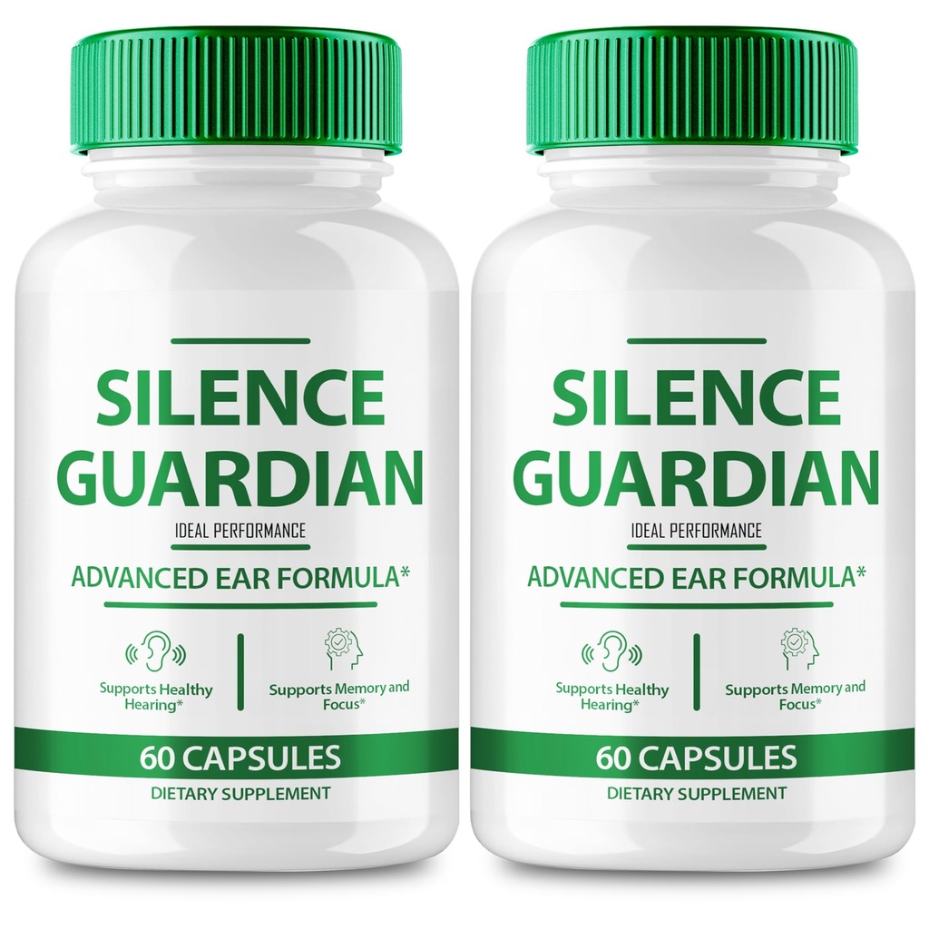Silence Guardian Tinnitus Relief For Ringing Ears Capsule, Silence Guardian Ring Clear Tinnitus Pills, SilenceGuardian Ear Tinnitus Suplemento, Ear Ringing Tinnitus, SilenceGuardian Reviews (2 Pack)