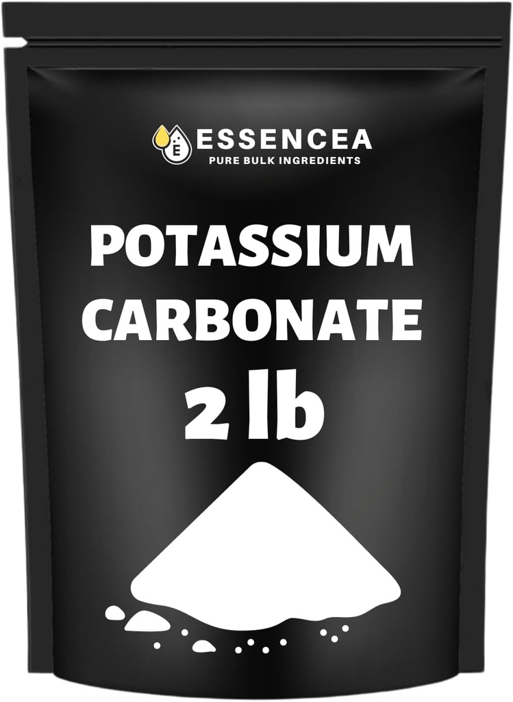 Carbonato de potasio 2lb por Essencea Ingredientes a granel puro ← 100% Polvo de potasio puro para plantas y suplementos (32 onzas)