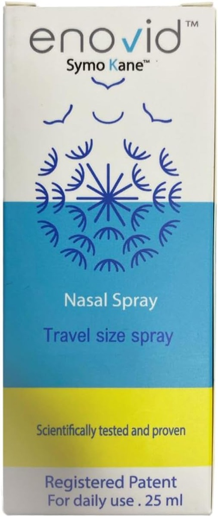 Enovid@ Natural and Revolutionary Protection Nasal Spray - 0.845 fl oz, Great for Daily use Travel Size Spray, Chemical Free, Cruelty-Free, Trusted by Millions Worldwide - Pack of 1