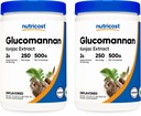 Nutricost Glucomannan Powder 500G (2 Botellas)