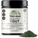 Saludable Gut Matcha Green Tea ← 30-Servings with L-Glutamine, Zinc, Glucosamine, Slippery Elm Bark y Más!