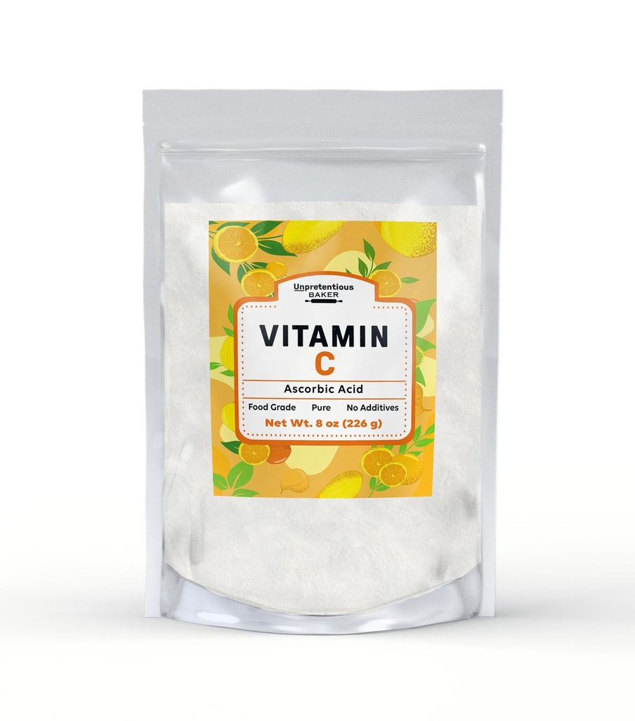Inpretenciosa vitamina C Powder Baker ácido ascórbico, bolsa sellable