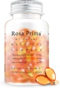 Unichi Rose Oil Vitamin E Supplement for Skin Health and Regeneration, Menstrual Cycle Mood Management, Breath Refresh, 90 Softgels