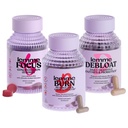 Lemme Burn, Debloat " Focus Bundle ← Metabolismo " Fat Burning + Bloating " Gas Relief Capsules + Focus " Brain Health Gummies ANTE Gluten-Free, Non-GMO ← 60 Condes Capsules " 50 Condes Gummies