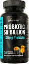 Probióticos 50 Billones - 11 Prebióticos Probióticos en Vivo para Mujeres - Mejores para Apoyar Salud Digestiva e Inmunitaria. con Lactobacillus Gasseri - Potencia Garantizada para la Expiración