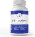 Ingredientes originales puros L-Theanine, (100 cápsulas) Siempre puros, sin aditivos o artillería, Lab Verified