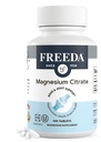 Freeda Magnesium Citrate 400 mg Coated Tablets – High Absorption Supplement for Muscle, Nerve & Relax Support – Vegan, Gluten-Free, Kosher – 100 Count
