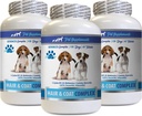 Anti-inflamatorio para perros - Pelo de perro y complejo de la carne - Itch Relief - Immune Support - Vitaminas y Minerales - Suplemento de la vitamina del perro - 3 Botellas (180 Treats)