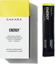 SAKARA Energy Effervescents, 15 Packets - Refined Sugar Free Electrolytes Powder Packets with Vitamin B12 &amp; L Theanine, Flavored Water Packets, Hydration Powder, Energy Drink Electrolyte Powder