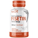 Fusiones de la naturaleza Nutri Fisetin 500mg 32 Conde - Dosis clínica - Suplementos de Fisetina - Potencial activador senolítico, antioxidante, " Apoyo cerebral - Polifenoles naturales - 32 Conde