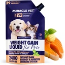 Gainer de alto nivel de calorías para perros &amp; gatos - Suplemento nutricional multivitamínico Gel, aceite de pescado Omega, Calcio - Puppy, Senior, Gato prenatal &amp; Vitaminas de perros, Suplementos para la ganancia de peso
