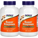Ahora Comidas Super Enzymes 180 cápsulas, 2 Pack