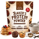 Panadería Protein Powder Pure Natural Protein Blend, Whey Isolate, Whey Concentrate, Casein, Gluten Free, no sweeteners, Unflavored, 17.1 oz, para horning High Protein Calorie Snacks