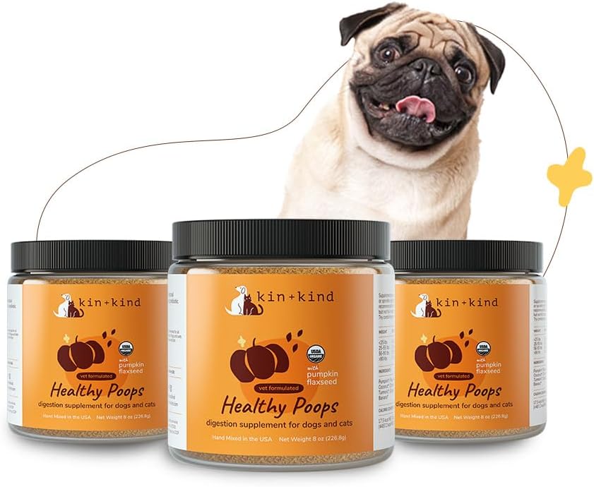 Pumpkin Boost for Healthy Poops - Digestive Health - Flax Seed, Ginger, Turmeric y Coconut - Made in USA - Bundle (3 x 8 oz)