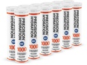 Precision Hydration Electrolyte Tablets - Multi Strength Effervescent Hydration Tablets - Combats Cramp - Baja Calorie, Gluten Free, Vegan/Vegetarian Friendly (12 Tubes, 1000mg/L - Orange Tube)