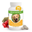 ONLY NATURAL PET Canine Bladder Control - Senior Dog Care Supplement - UTI, Urinary Tract Health, Incontinence Support w/Cranberry Extract  durable Pills, Vitaminas, 90 Chewable Tablets (Natural Turkey)