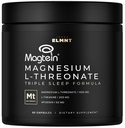 ELMNT Triple Magnesio de sueño Threonate w. Apigenin, Theanine & Magtein Magnesium L-Threonate - High Absorption Magnesium Supplement Capsules for Men and Women Magnesium Powder Pills