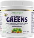 Herbs paradisiaco, ORAC Greens Powder, Potencia antioxidante de 24 Serviciones de Frutas & Verduras en 1 Ámbito, 15 Serviciones