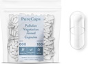PureCaps USA - Empty Vegetarian Vegan Pullulan Pill Capsules Tamaño 000  1,000 Pills Únete a Borrar la vida No-GMO Certified peru SLS, Gluten, Preservative Free