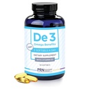 De3 Ojo seco Ultra Puro rTG Omega 3 – Soporte para Ojos secos - 2400 mg EPA &amp; DHA – Nuevo &amp; Brúrpura mejorado-3 por día, suministro de 1 mes