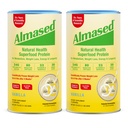 Afeitado de reemplazo de vainilla Almased - Base de planta alta de baja glucémica Proteína Powder- Nutricional Apoyo a la salud del peso Suplemento - Vanilla Flavor - 17.6 oz (1.1 libra (2 Pack)