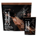 Protein + Collagen Powder  23g Protein (Grass-Fed Whey + Collagen) Silencio 3.7g BCAAs ← Apoya Muscle &amp; Joint Health TEN Gluten &amp; Soy Free TEN No Artificial Ingredients TEN 15 Sachets - Chocolate