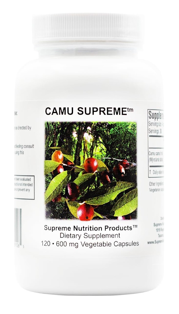 Alta Nutrición Camu Supreme, 120 Pure Camu Fruta Capsulas Vegetarianas