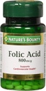 Botín de la naturaleza Ácido fólico 800 mcg, 250 Tabletas (Pack de 2)
