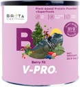 Polvo de proteína vegano - Proteína de base vegetal para la energía &amp; musculoso - Afeitado limpio en el sabor de Berry Blend