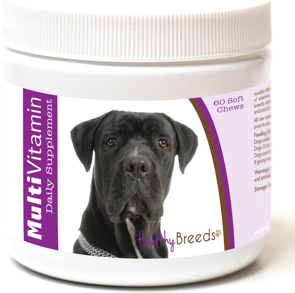 Hierbas saludables Cane Corso Multi-Vitamin Soft Chews 60 Cuenta