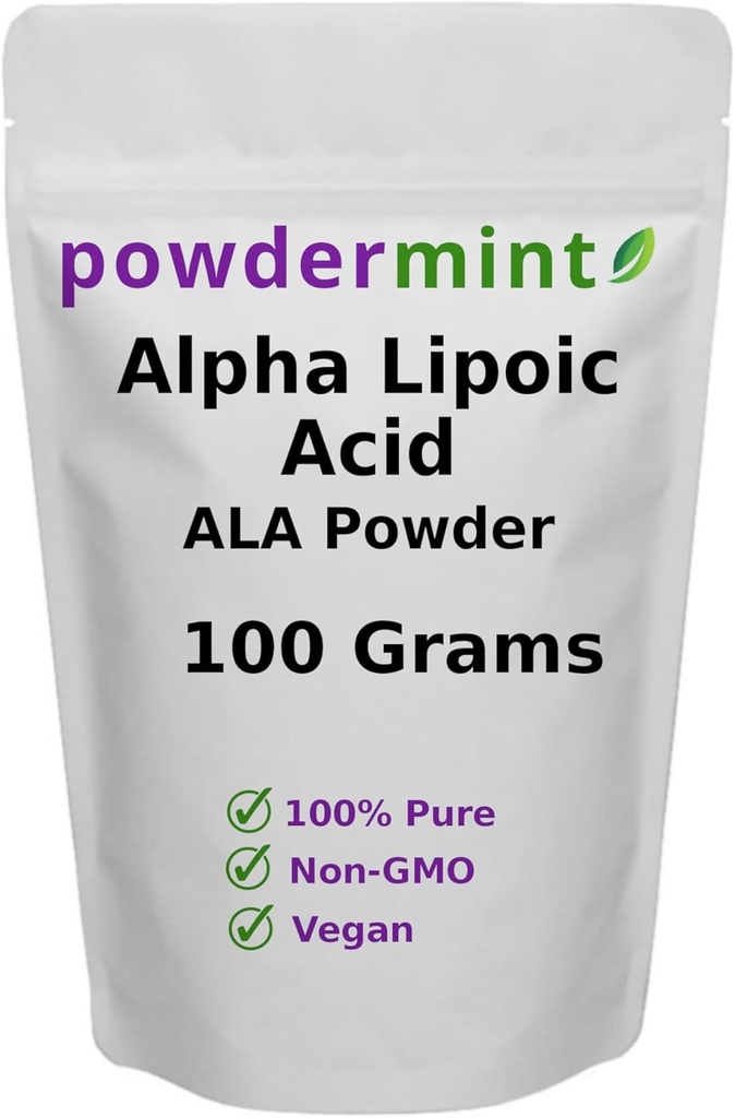 Pólvora de ácido alfa (RS-ALA, ALA pura) Antioxidante (ALA Powder) Incluido