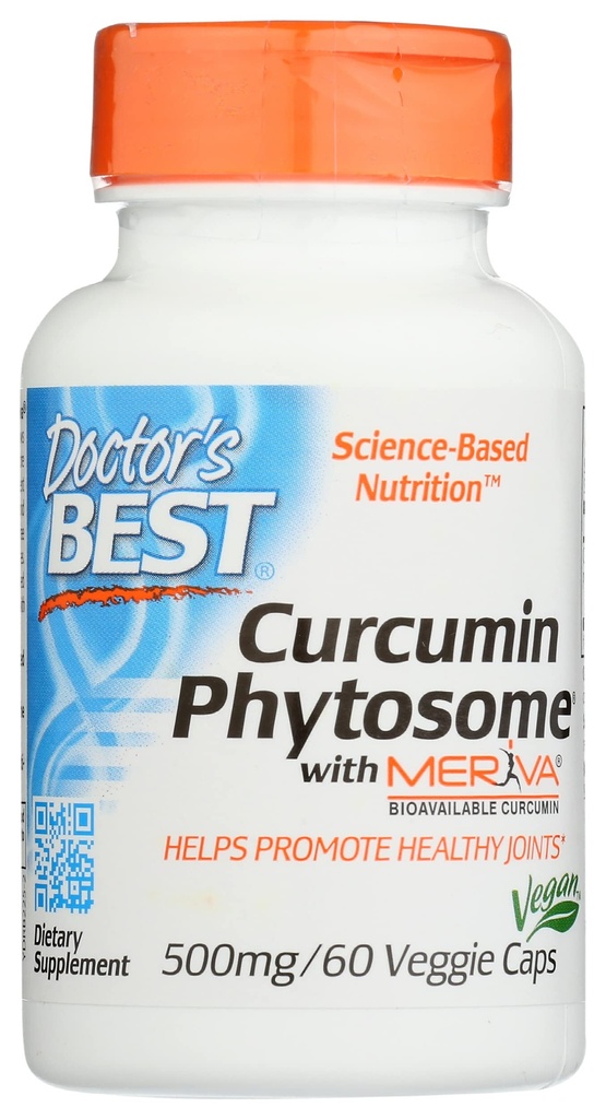 Médicos Mejor Fitooma de Curcumina con Meriva, No GMO, Vegan, 60 Cápsula Veggie (Pack of 1)