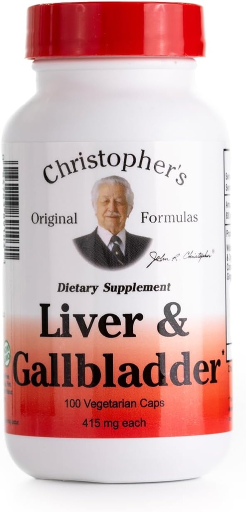 412494-Christopher's Liver And Gall Bladder - 425 mg - 100 cápsulas vegetarianas