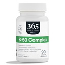 365 by Whole Foods Market, Vitamina B-50 Complex, Vegan, 90 cápsulas