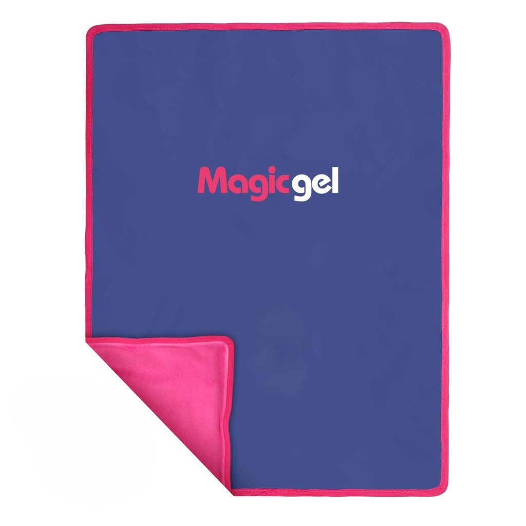 Paquetes de hielo de gel mágico para lesiones Reutilizables (15" x 11") - Gran paquete de hielo - Flexible enfriamiento frío - Gel Pack para hombro, espalda, cadera, rodilla, pierna, espalda inferior