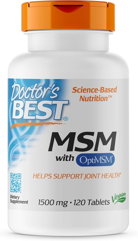 MSM mejor del médico, 1500 mg, 120 tabletas