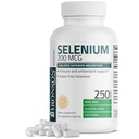 Bronson Selenium 200 mcg – Complejo de Aminoácidos Sin Levadura - Mineral de Traza Esencial con Absorción Superior, 250 cápsulas vegetarianas