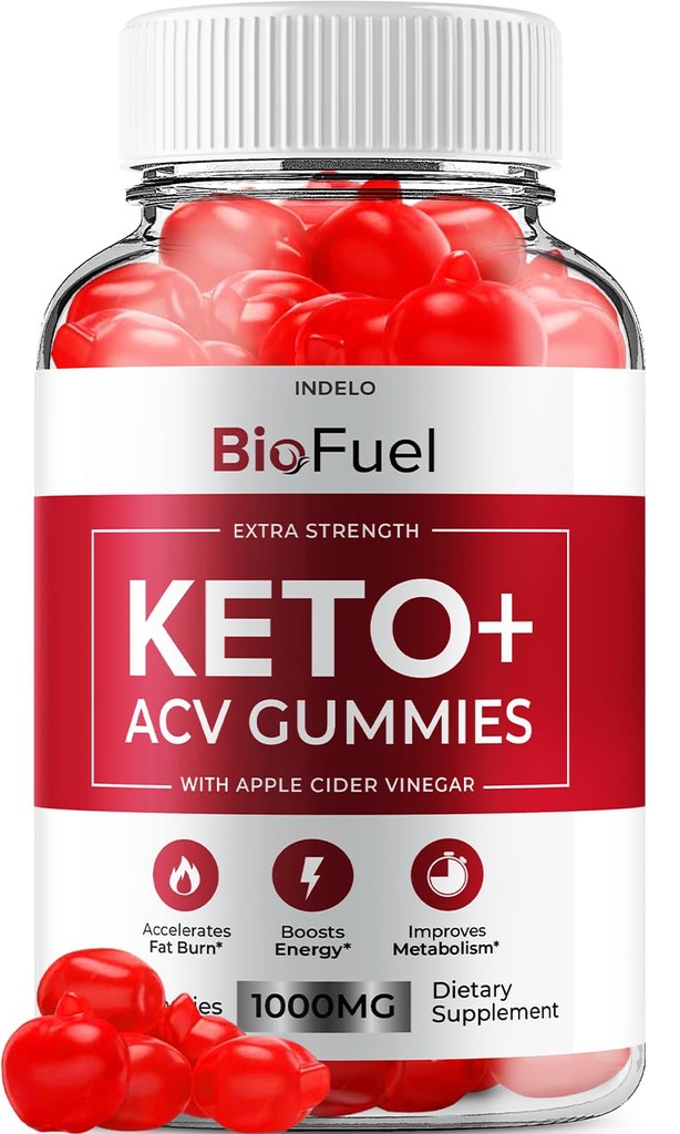 Bio Fuel Keto ACV Gummies - Advanced Formula BioFuel Keto Plus ACV Gummies Apple Cider Vinegar Bio Fuel ACV, Weight Management Gummies Suplemento dietético Opiniones Hombre Mujeres (60 Gummies)