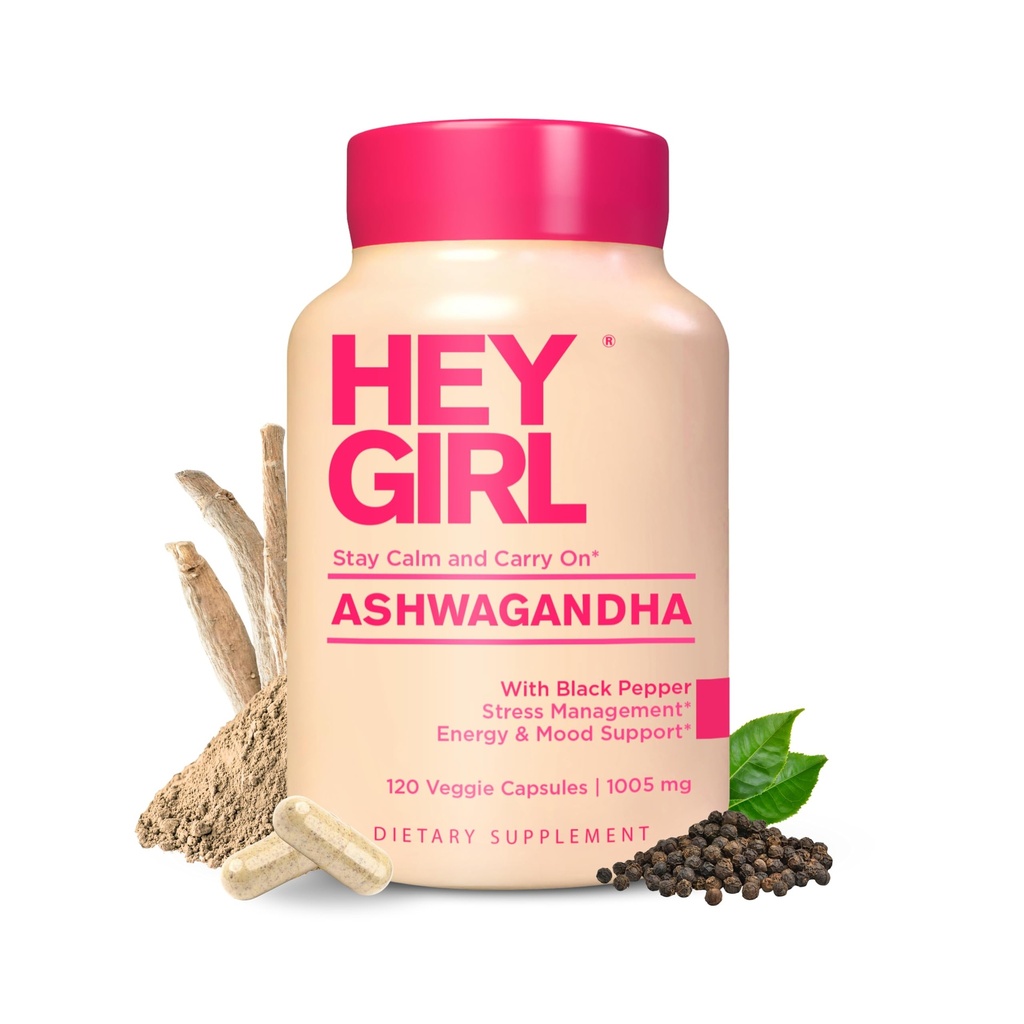 Ashwagandha Capsules 1005mg - Ashwagandha Powder with Organic Black Pepper  120 Pills Pure Ashwagandha Powder and Root Extract ← Natural Mood & Stress Support, Energy, Focus, Thyroid Ashwaganda