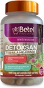 Betel Natural Detoxsan Capsules Total Detox Limpiador saludable y colon - 1500 mg por servicio
