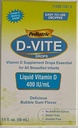 Pediatría D-Vite Vitamina Líquida D 400 UI/ml (50 ml) - Bubble Gum Flavor