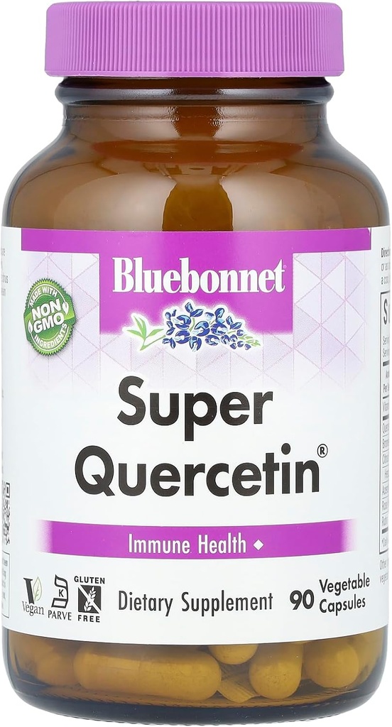 BlueBonnet Super Quercetina Vitamina C Suplemento, 90 cápsulas