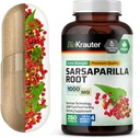 BIO KRAUTER Sarsaparilla Root Capsules - 1000 mg Fuerza - 250 Sarsaparilla Vegan Extract Caps - No Fillers