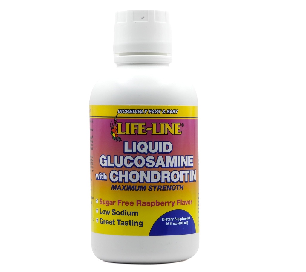 Glucosamina Blend de la naturaleza w/Chondroitin Max Strength, Raspberry, 16 oz.
