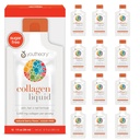 Teoría Collagen Líquido - 5.000 mg - para el crecimiento del cabello, piel & uñas* - Soportes Conjunto, bonificación &amp; musculo Salud* - con Aminoácidos - sabor de baya - 12 paquetes de servicio único (12-Day Supply)