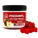 FNDMNTL Manzana Vinagre Gummies ← Maitake, Shitake, Vitamina B12 Silencio 1000 mg Silencio 60 Conde Silencio libre de gelatina, libre de gluten, vegano y no GMO