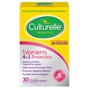 Probióticos de Culturelle para Mujeres con Prebióticos - 4-en-1 para Vaginal, Digestivo, Salud Urinaria &amp; Inmune - pH Balance, Bloating & Gas Relief - Daily Vegetarian Capsules, Non-GMO - 30 Conde