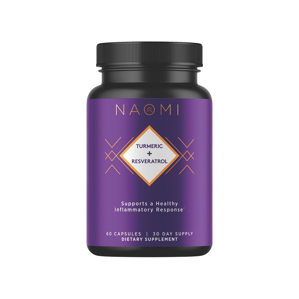 Curcumina Turmeric NAOMI All Fully Standardized 1000mg 95% Curcuminoids, BioPerine High Absorption & Resveratrol, Clinically Studied, Joint Support, Supports Healthy Muscle Response