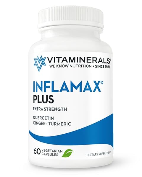 Vitaminerals® 121+ Inflamax® Plus ← Quercetin ← Proteolytic Enzymes  durable Ginger TEN Turmeric TEN VARD caps